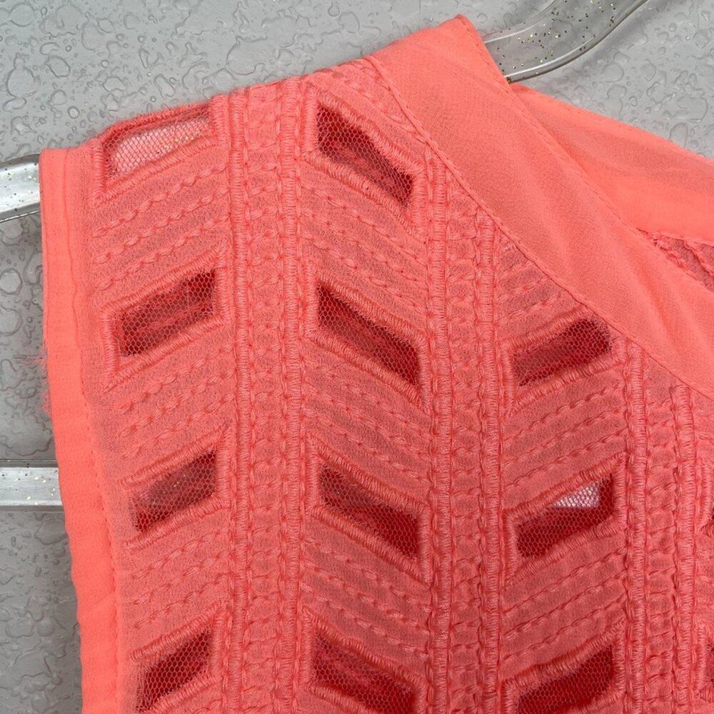 MARISOL Bright Pink Neon Sheer Tank Size XL - Picture 5 of 8